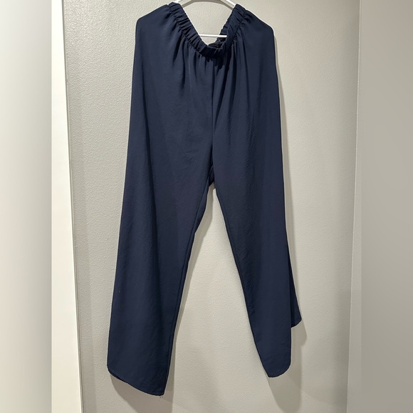 RAE MODE Elegant Navy Women's Wide-Leg Pants - Picture 4 of 10